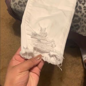 Skinny white jeans size 8